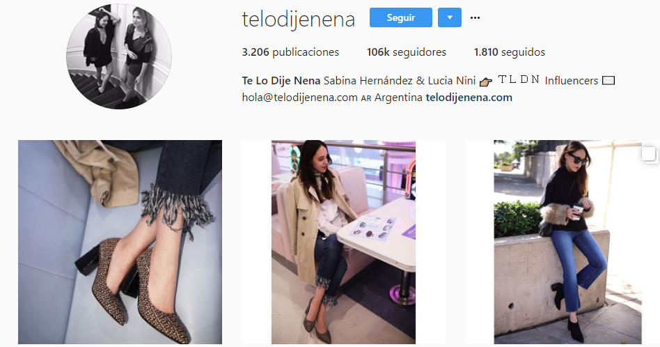 Te lo dije nena blogger argentina